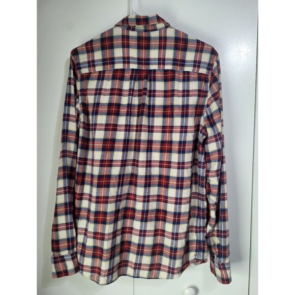 MARINE LAYER Men's M/L Plaid Flannel Button Up Shirt Lumberjack Preppy Warm - Picture 3 of 6